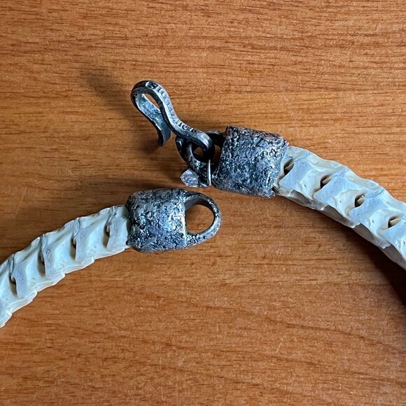 snake python vertabrae necklace choker by Gretchen Ventura - Picture 7 of 9